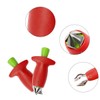 Lotsdonxia 2PCS Stainless Steel Strawberry Huller and Stem Remover Kit,