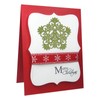 ORIGACH 4 Pcs Snowflake Metal Die Cuts with Christmas Element