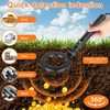 Foldable Metal Detector, Handheld LCD Display Metal Detecting Tool with