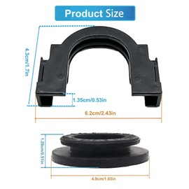 CSMATEYEAH - Juego de 2 soportes de buje de montaje de radiador compatible con Nissan Altima Maxima Murano Quest Rogue Replace#21506-4M400 21542-CA000