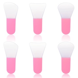 Face Mask Applicator Brushes, 6PCS Soft Silicone Face Mask Brush, Mini Clay Applicator, Portable Makeup Spatula, Beauty Tools Set for Cosmetic Mask, Mud, Clay Mask, Body Lotion, Eye Mask