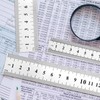 Set of 3 Metal Rulers 12",8", 6" Stainless Steel Metric