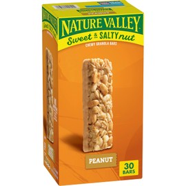 Nature Valley Sweet and Salty Granola Bars, Peanut, 30 Bars, 36 OZ