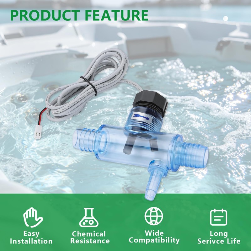 WENGART 2560-040 Tub Flow Switch Replacement for Sundance Spas &