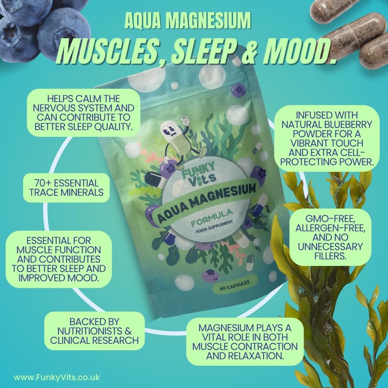 Funky Vits - Aqua Magnesium | Nerve | Muscle |