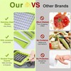 Vegetable Chopper and Dicer Set, 16-in-1 Kitchen Food Slicer with