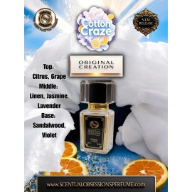 Scentual Obsessions Cotton Craze 30ML Parfum Extrait | Fresh Clean Perfume | Scentual Obsessions