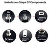 1PCS 20 mm Password Lock 3 Digit Combination Door Lock