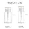 KVBUCC 4 Pieces 100ML/150ML Squeeze Bottles, Transparent Press Dispensing Bottles
