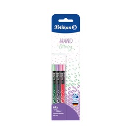 Pelikan Inky Pastel Ink Pen, Pack of 3, Assorted Colours