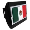 Mexico Flag Black Metal Hitch Cover