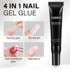 AILLSA Gel Nail Glue for Nails Tips, Solid Super Strong