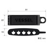 Vessel BH-05K Bit Holder, Holds 5 Bits, Black