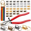 Bemaka 41Pcs Key Fob Hardware 1 Inch, Keychain Hardware Set,