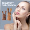BIUDECO Portable Handheld Nose Scraper Massager 2pcs Wood Facial Massager