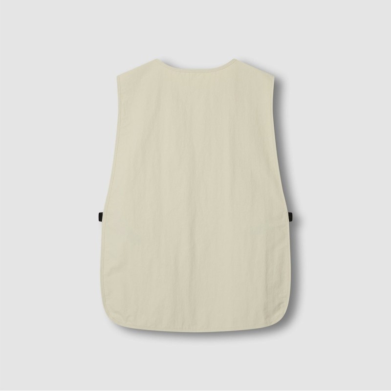 JAJU [JAJU/자주] Crispy Square Vest Apron_75_Beige