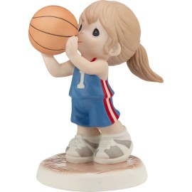 Precious Moments Take Your Best Shot Brunette Hair/Light Skin Figurine