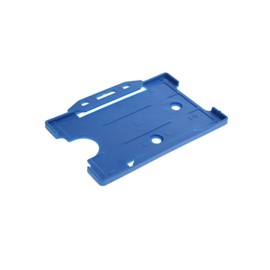 ID Card It ID Card Holder, ID Neck Lanyard & YoYo Badge Reel Set (Blue with Metal Clip)