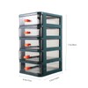 Operitacx desktop drawer organizer desktop organizer transparent desktop bin desk