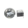 Speed Mao Beautiful Crystal Glass Crystal Ball Tiger Base 2.0