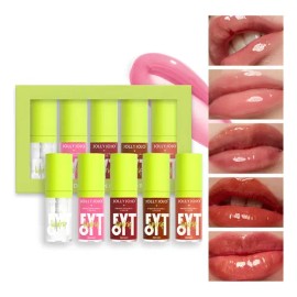 Set De Cuidado Labial Hidratante Glossy Liquid Lip Oil Gloss                                                                                          