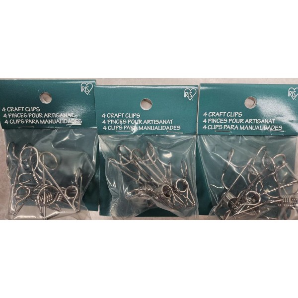 Iris Craft Clips for Hanging Projects - 3 Packs of
