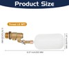2 Pack Water Float Valve 1/2 inch, 1/2" Brass Float