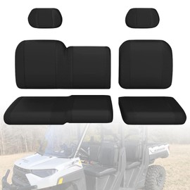 smotrcc Ranger 1000 Seat Covers with Headrest Covers - Waterproof PU Coatin Compatible with Polaris 2018-2025 Ranger XP 1000, Compatible with Polaris 2020-2022 Ranger 1000, UTV Seat Covers