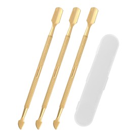 3 x Scratch Tool for Lotto Tickets, Double Print Head Scratch Tool, Multi-Purpose Lotto Scratch Label Scraper with Storage Box for Flawless Reveals of Lucky Gifts (Gold)