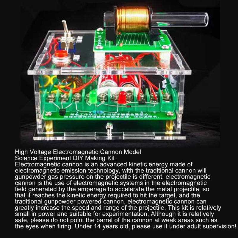 High Voltage Electromagnetic Gun DIY Kit Coil Voltage Booster Gun