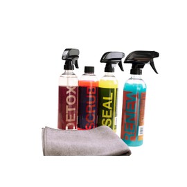 SILCA Bike SPA Collection | liquid performance 4 part cycle wash | Degreaser, Wash, Graphene infused wax, and SiO2 ceramic waterless bike wash | biodegradable | bicycle cleaner degreaser collection