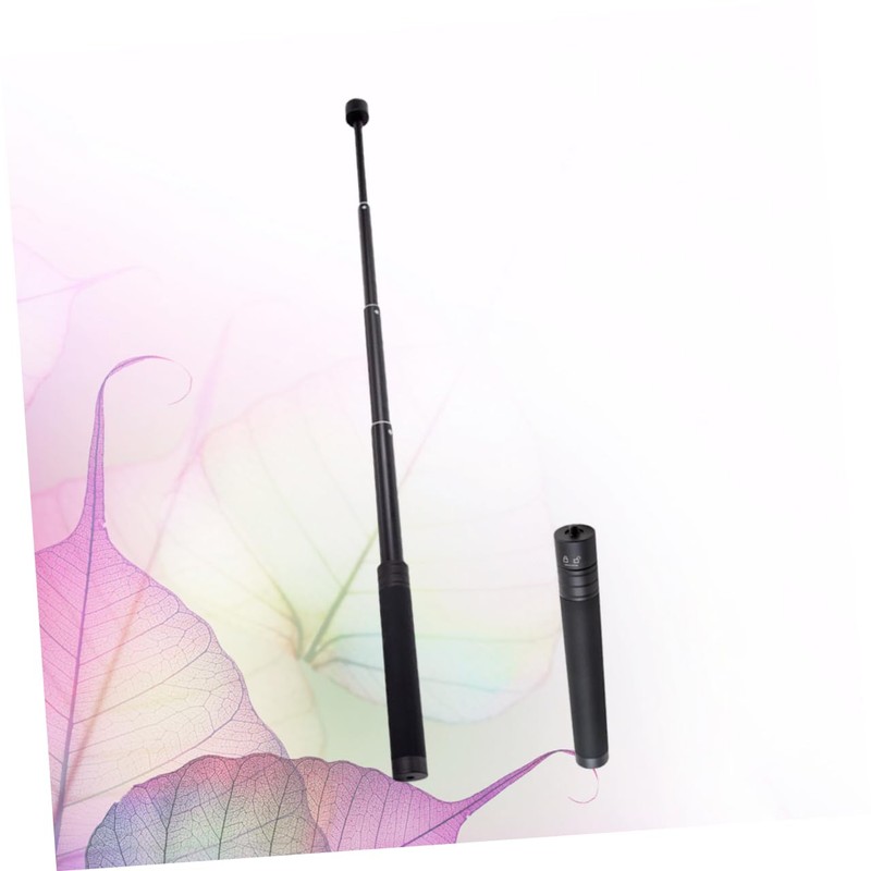 KICHOUSE Portable Selfie Stick Screw Interface Telescopic Pole Black Extendable