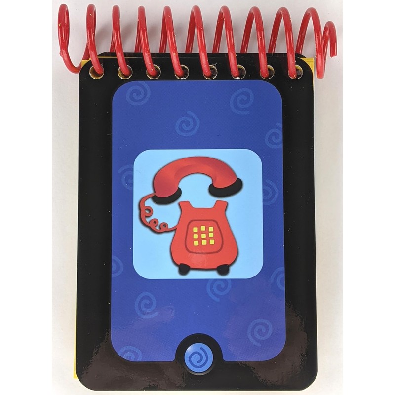 Handy Dandy Blue Striped Notebook - Handcrafted