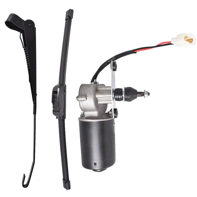 Silscvtt 12V Electric Windshield Wiper Motor Hard Coated Kit Replacement