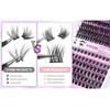 126 Cluster Lashes 10‑14mm Fluffy D Curl Individual Lashes for