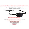 Eye Patch, Black, Concave, Air Vents, Adult Size, Kydex Body,