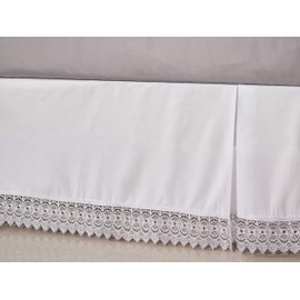 Elegant Comfort ™ Seidig-weicher Luxus-Fransen/Bettrock aus Mikrofaser, hohe Qualität, Knitter- und lichtbeständig, 38,1 cm lang