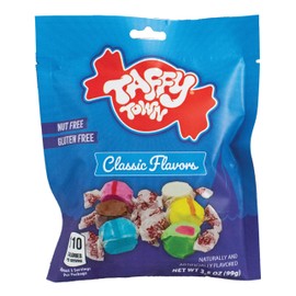 Taffy Town Saltwater Taffy - Assorted | Gourmet | Nougat-Style Candy| Soft & Delicious| Sumer Snack Treats| Party Good Candies | 3.5 oz