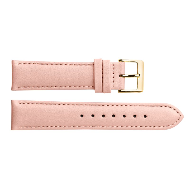 MARCHEL Smooth Leather Genuine Leather LLB Clasp in Gold Leather
