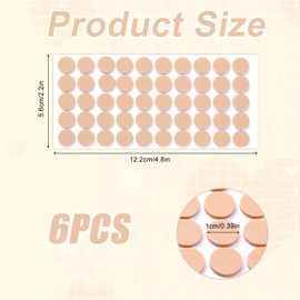 300pcs Earring Support Patches, Silicone Heavy Earring Support Backs Self Adhesive Earlobe Ear Lobe Wonder Support Patch Clip on Pads for Droopy Ears Earring Lifter Stickers