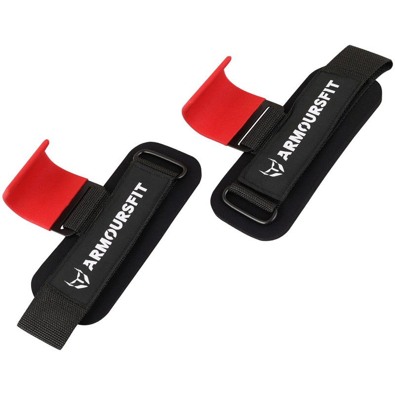 Weight Lifting Hooks (Pair), Heavy Duty Power Wrist Straps Hand