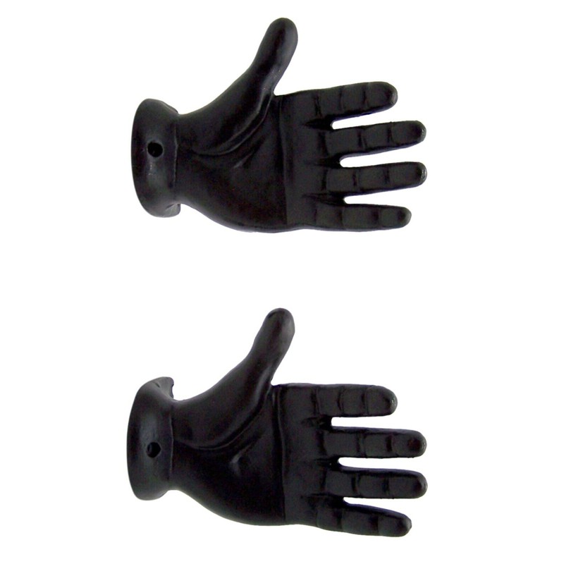 Wowser Black Cast Iron Left Hand Wall Hooks, Unique Home