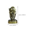 ULTECHNOVO 1Pc Creative Merlion Statue Decorative Bronze Metal Artware for