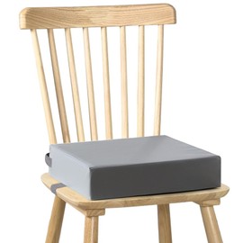 HVIERO Booster Seat Chair, Child PU Washable Removable Seat Cushion, Children's Chair with 2 Safety Buckles Strap, Non-Slip Child Booster Seat Chair for Dining Table, Baby Booster Seat, Child Seat