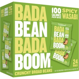 Bada Bean Bada Boom Plant-based Protein, Gluten Free, Vegan, Non-GMO, Soy Free, Kosher, Roasted Broad Fava Bean Snacks, 1