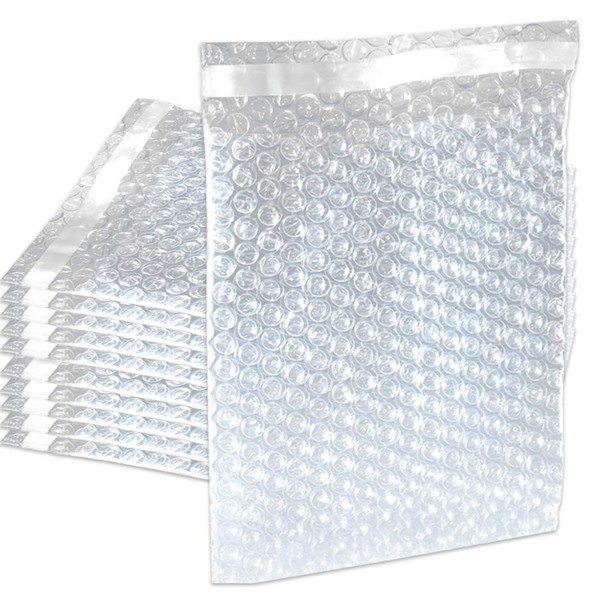 10 Pack Self Seal Bubble Pouches 7 x 11.5 inches