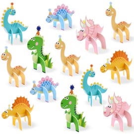 Blumomon 36Pcs Stereoscopic Dinosaur Table Centerpiece Decoration Dinosaur Theme Party Baby Shower、Birthday Party Supplies