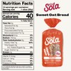 Sola Keto Bread, Sweet Oat - Delicious Non-GMO, No Added
