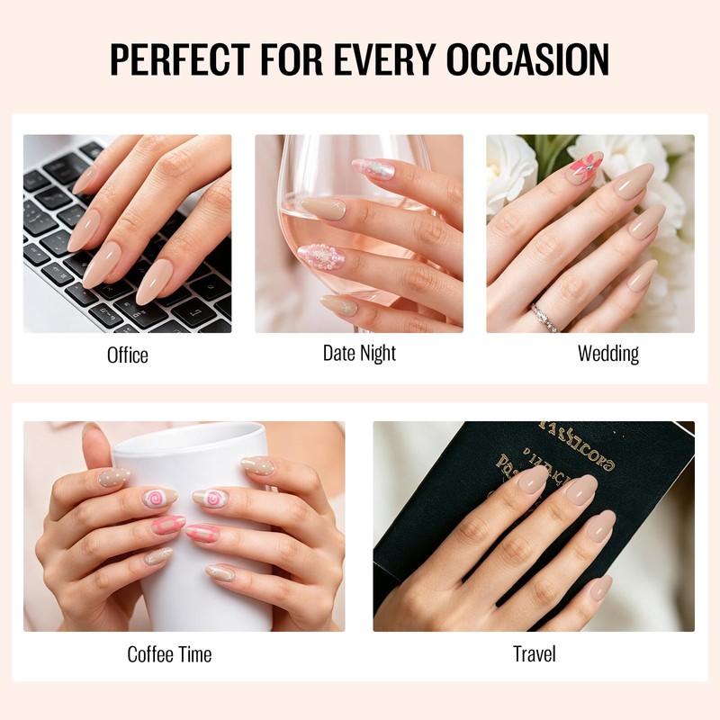 Soft Pink Perfume Nail Polish 15ml Quick Dry Air Dry