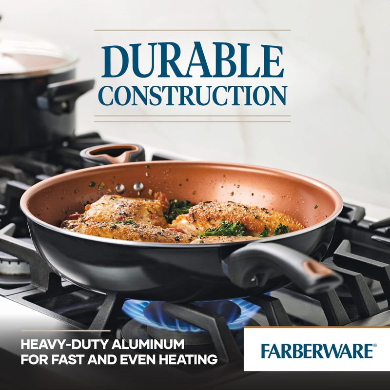 Farberware Glide Deep Nonstick Frying Pan / Fry Pan /